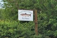 Fylde Trout Fishery sign