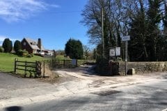 High Heyes Farm Fishery Entrance